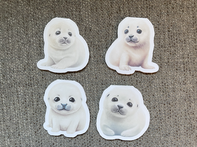 Harp Seal Magnetic Bookmark