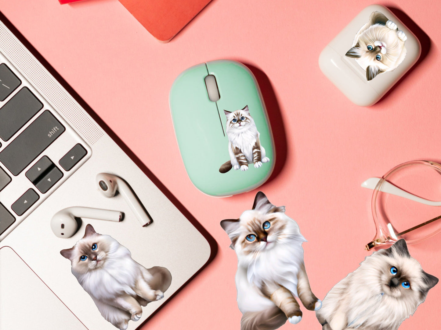Pretty Birman Cat Sticker