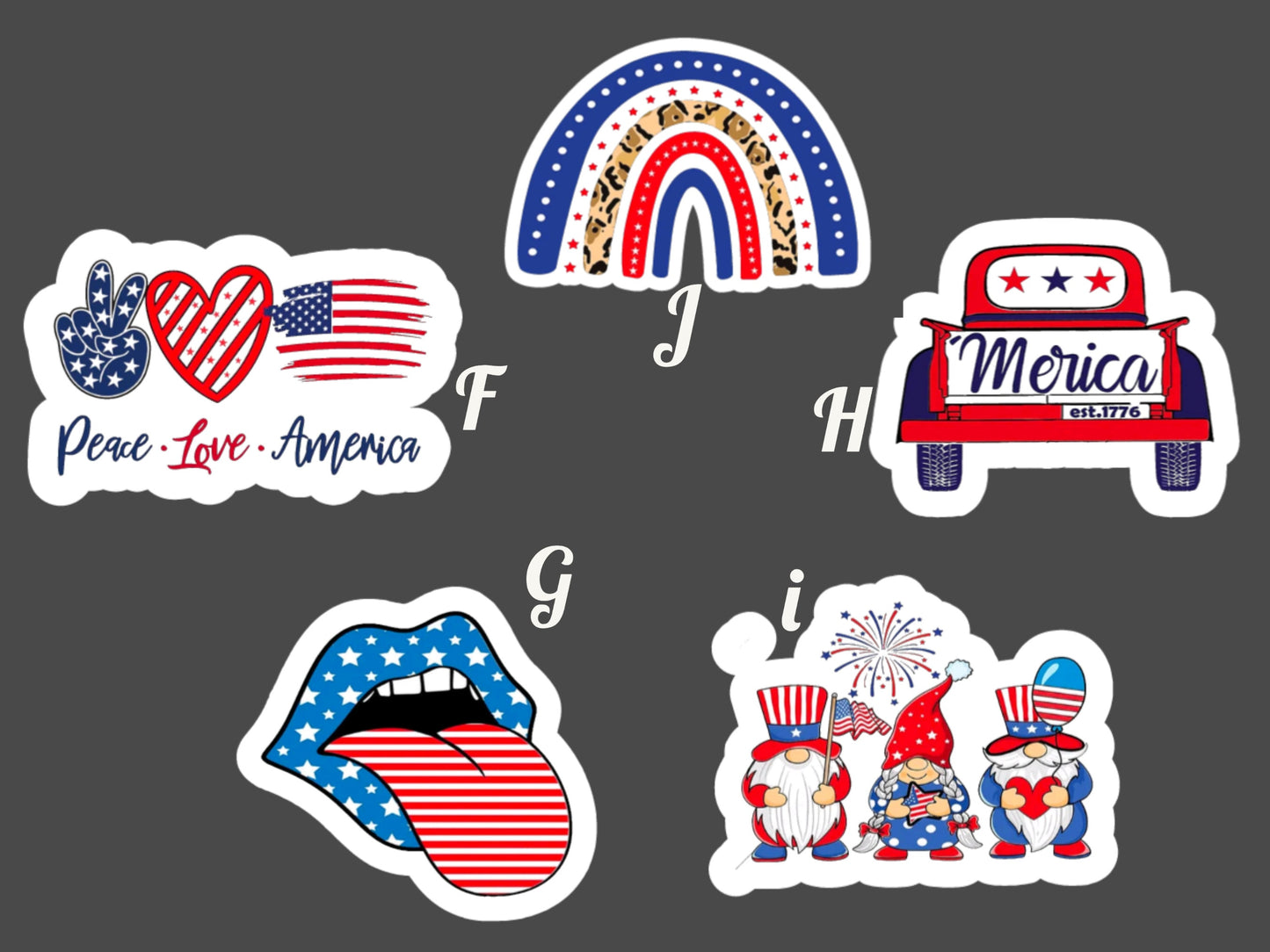 USA Proud Stickers